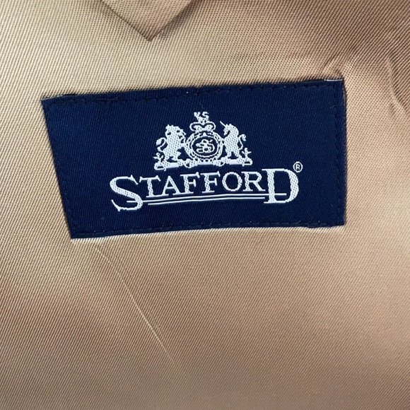 Men’s Stafford Suit Top & Pants Sz 44R Pants 34X30 - Picture 17 of 17